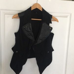Black Moto Vest
